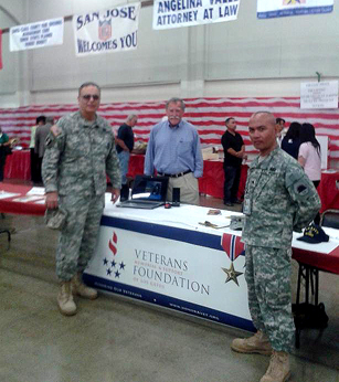 The Veterans Memorial and Support Foundation at the Veterans Resources Fair in Santa Clara Fairgrounds in San Jose!