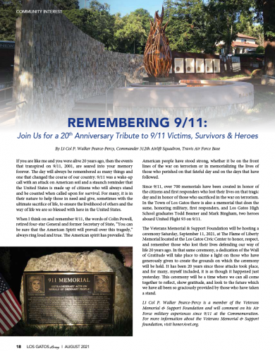 9/11 20th Anniversary Remembrance Day Event