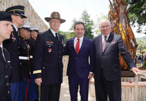 General Kent Hillhouse, Steve Leonardis, and Francis J. Harvey