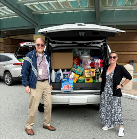 Supply van dropoff