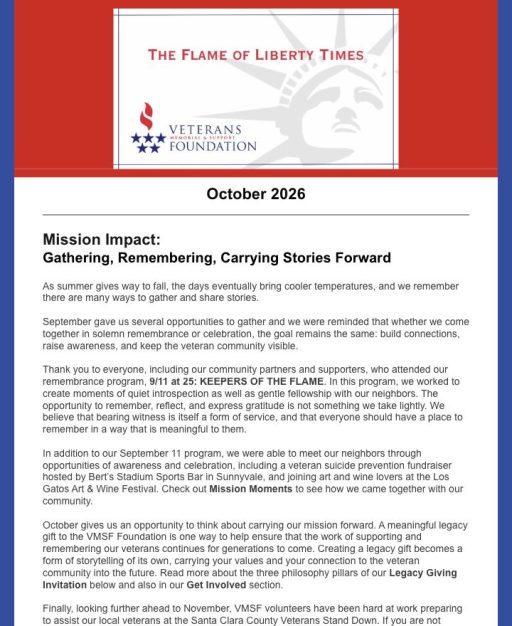 VMSF October 2026 Newsletter