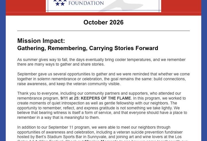 VMSF October 2026 Newsletter